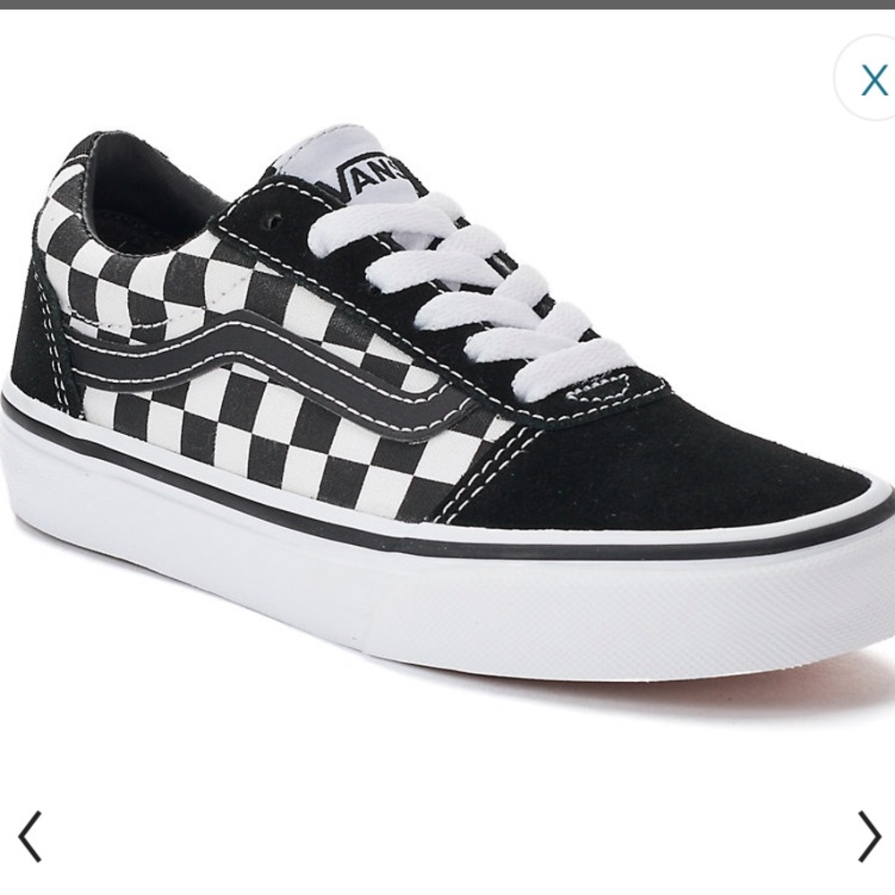 Two Pairs Vans Red and Black Checkered Size 13